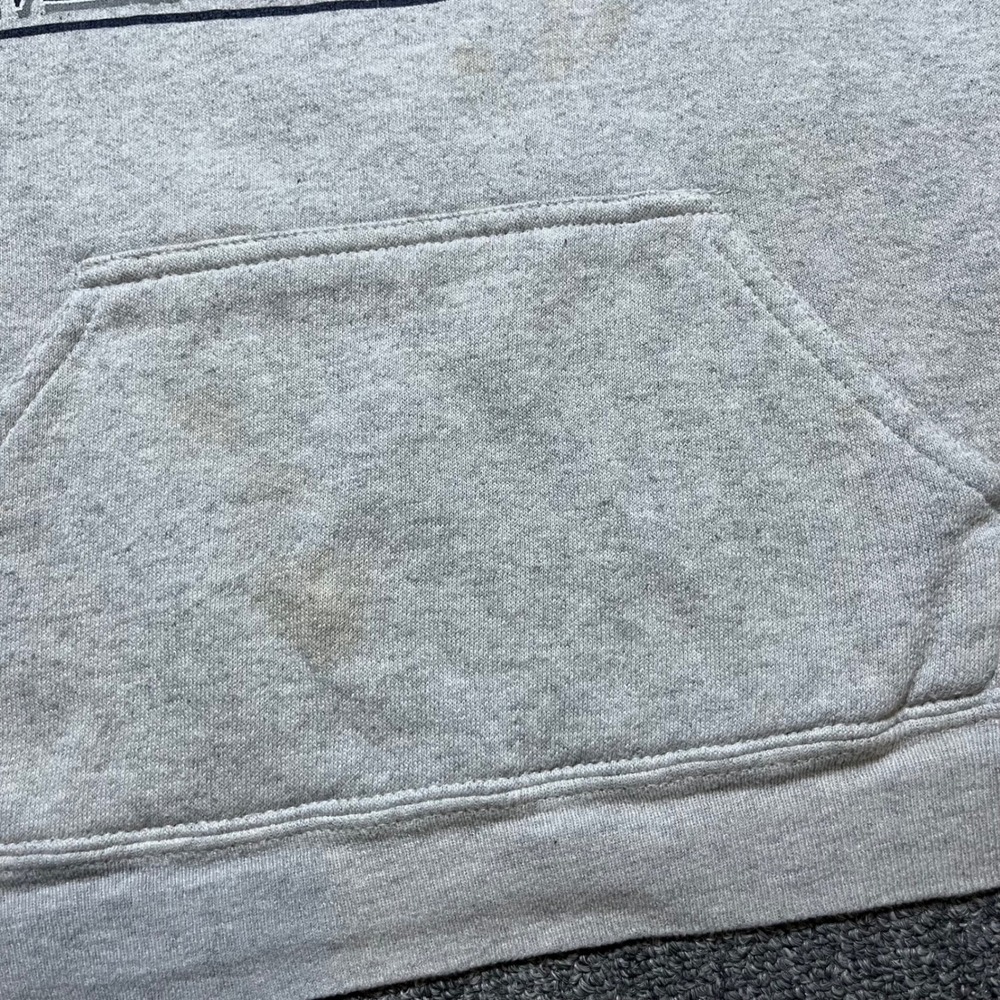 Vintage Tultex University of Connecticut Hoodie Large Grey UConn Sweatshirt 90s - Picture 5 of 14